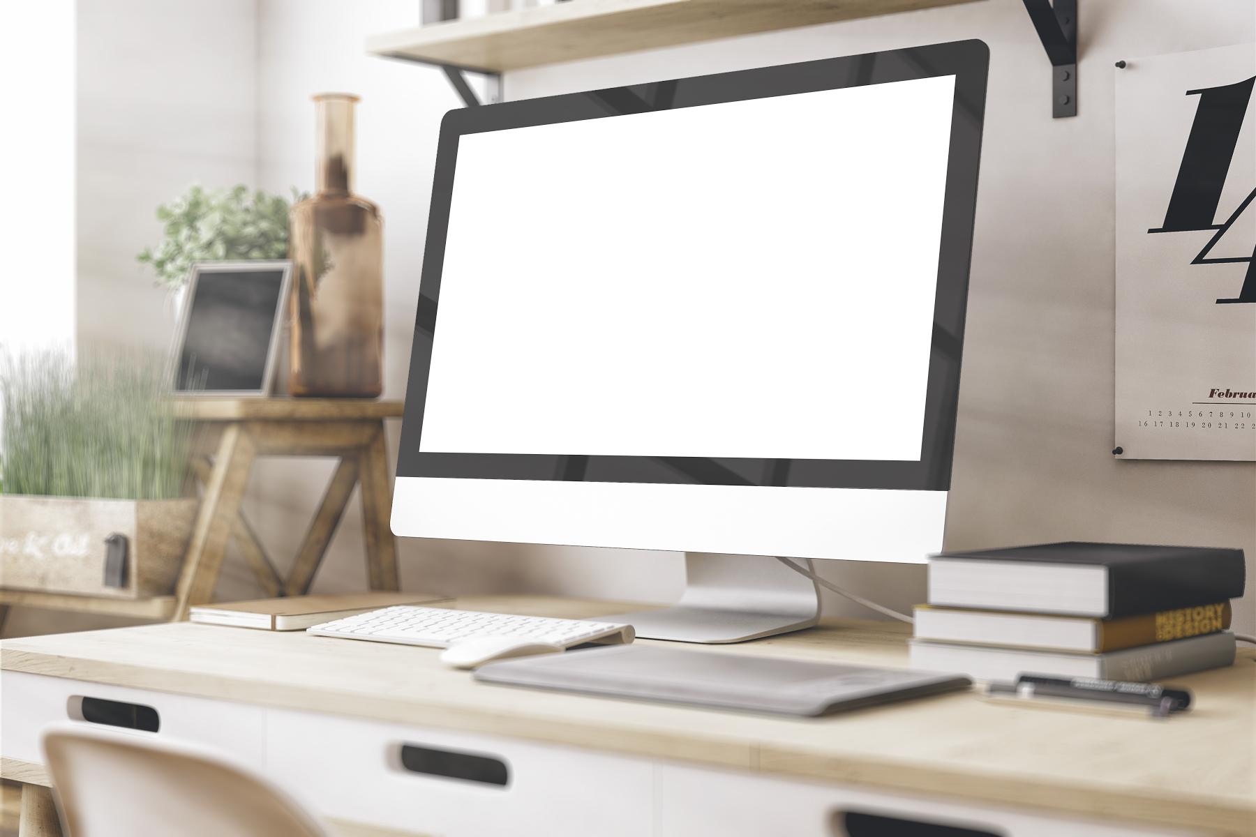 imac computer on desk