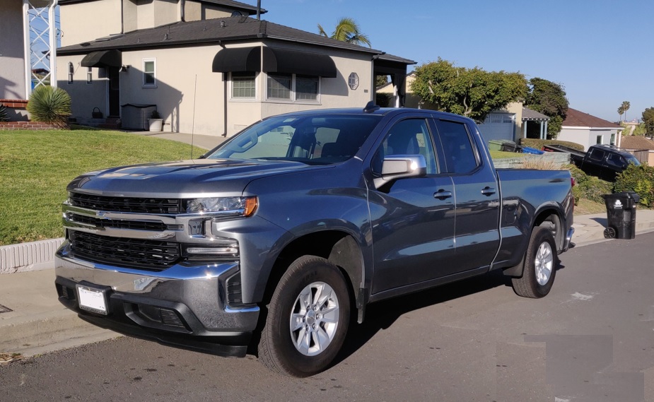 late model used truck in silver