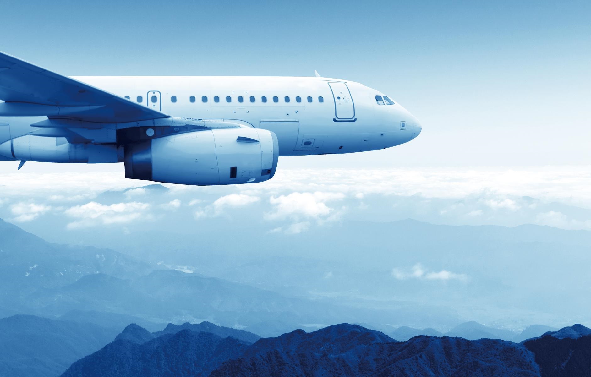 airplane in the sky